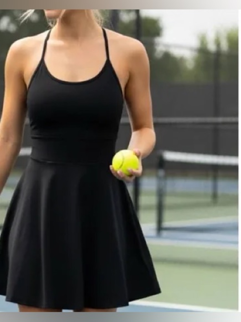 Nicole Miller Sport Black Athletic Dress w/ Built-In Shorts & Pockets XL